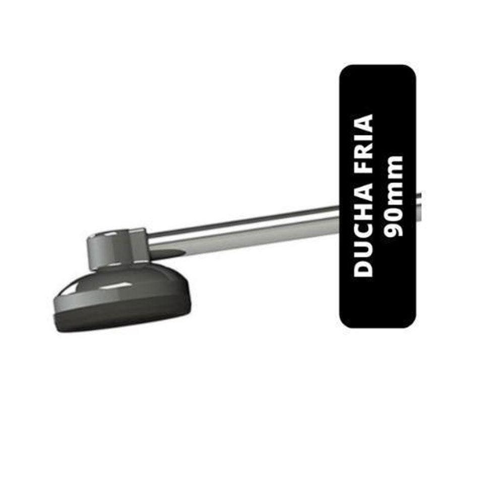 Chuveiro Ducha Fria Pvc Cromada 4` X 90Mm Completa