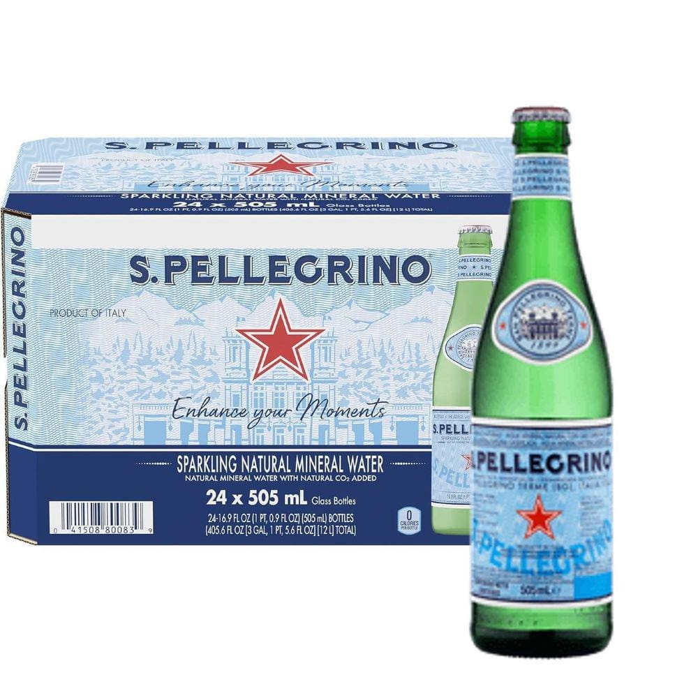 Água Mineral Italiana San Pellegrino Com Gás 505Ml 24 Und
