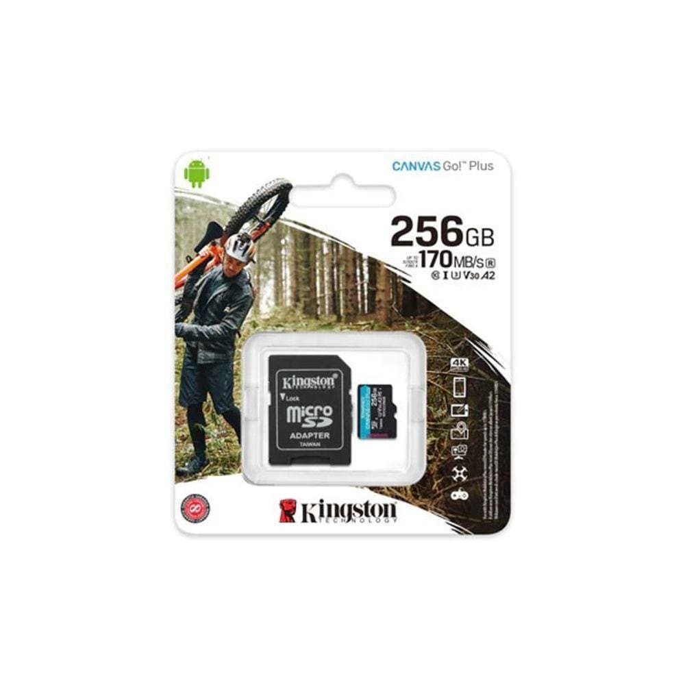 Cartão De Memória Micro Sdxc 256Gb 4K Kingston Sdcg3/256Gb