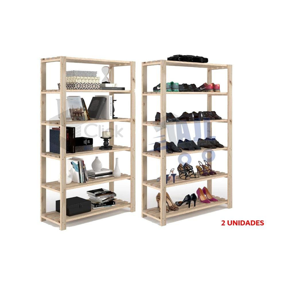 kit Prateleira Big Pinus Sala