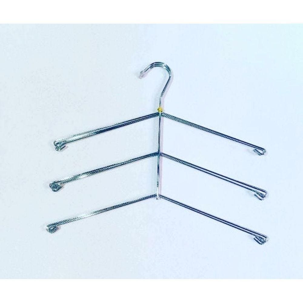 Cabides Triplo para Camisas 30 Peças Cromado