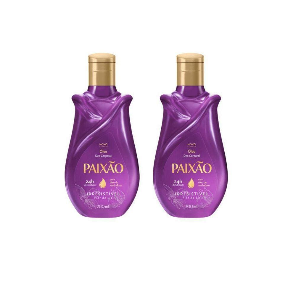 Oleo Corporal Paixao 200Ml Irresistivel Flor De Lis-Kit 2Un