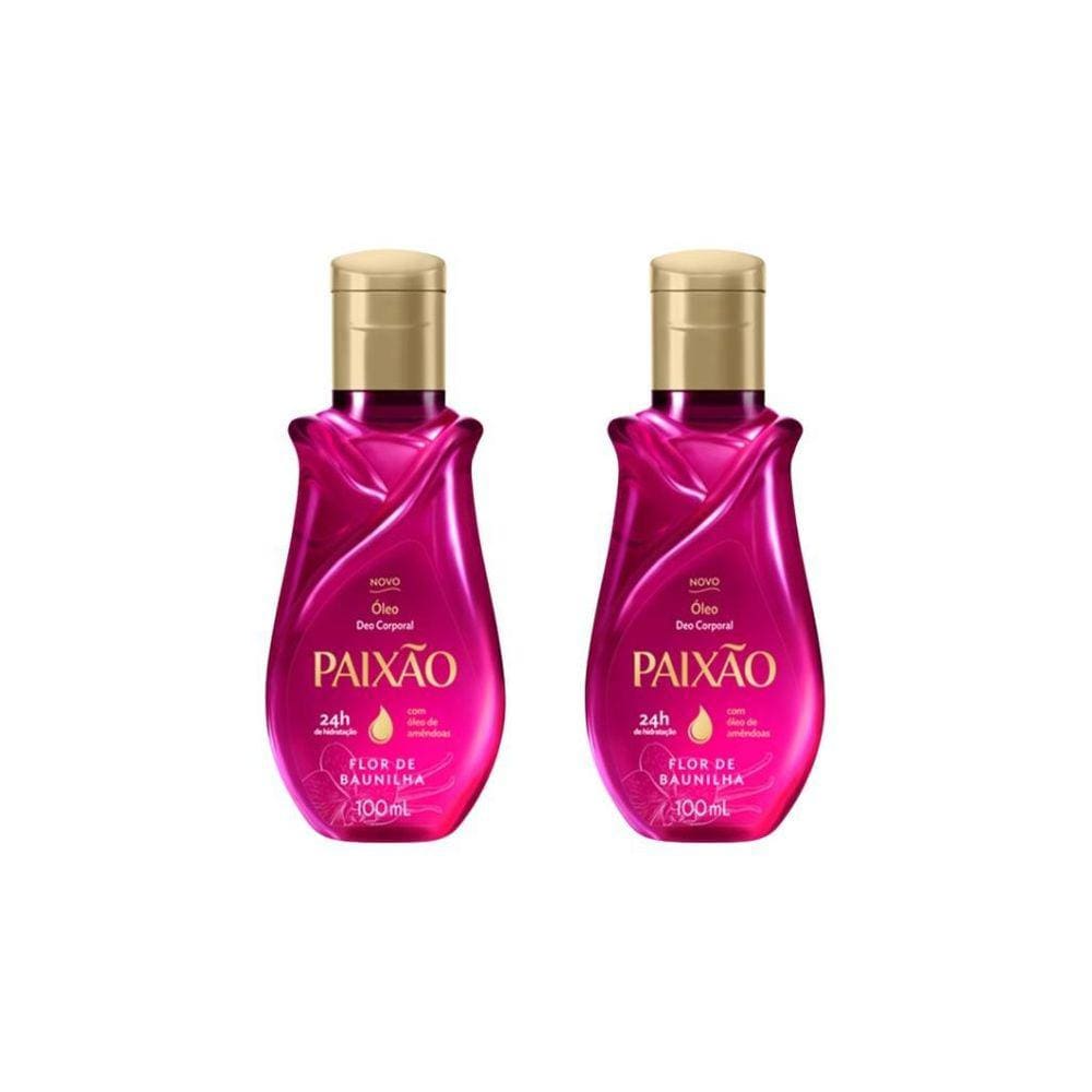 Oleo Corporal Paixao 100Ml Flor Baunilha-Kit C/2Un