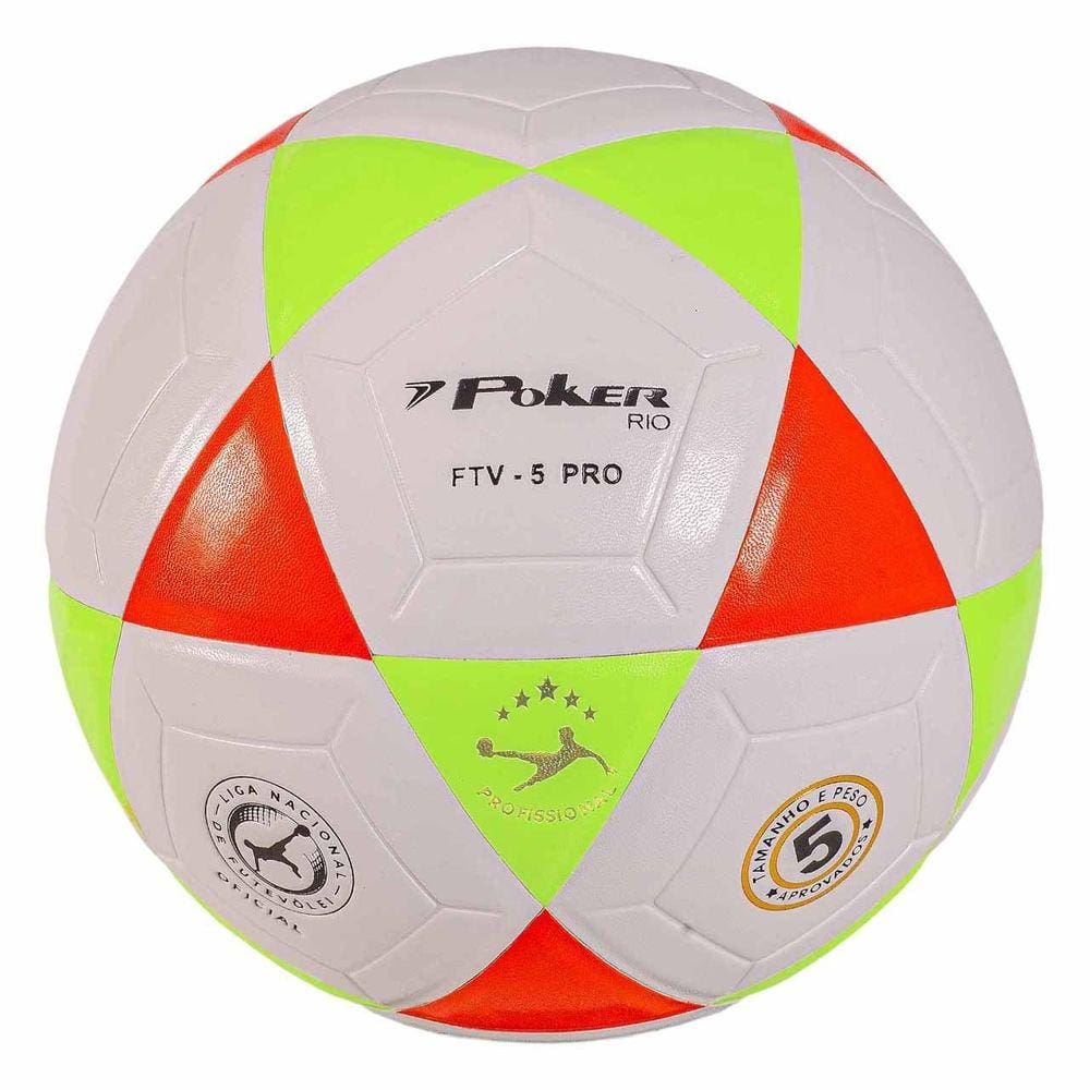 Bola Futevolei Vulcanizada Rio Pu 05776-Blcac - Branco/Laranja 5