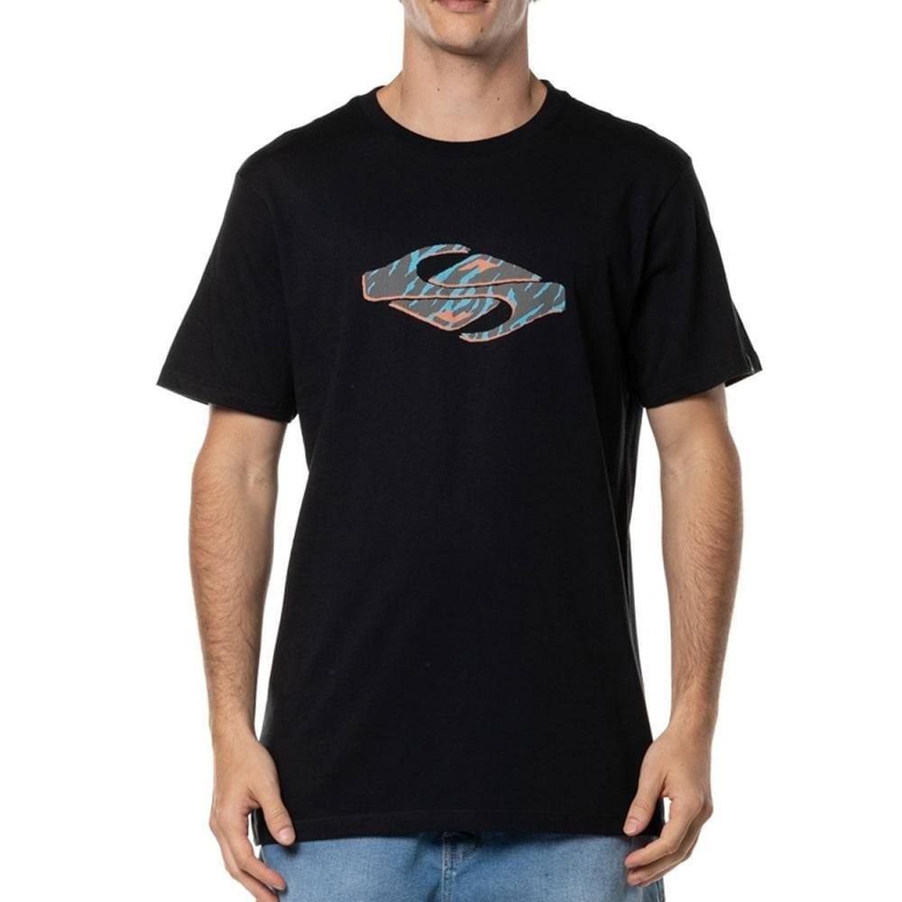 Camiseta Quiksilver Surf Safari WT24 Masculina Preto