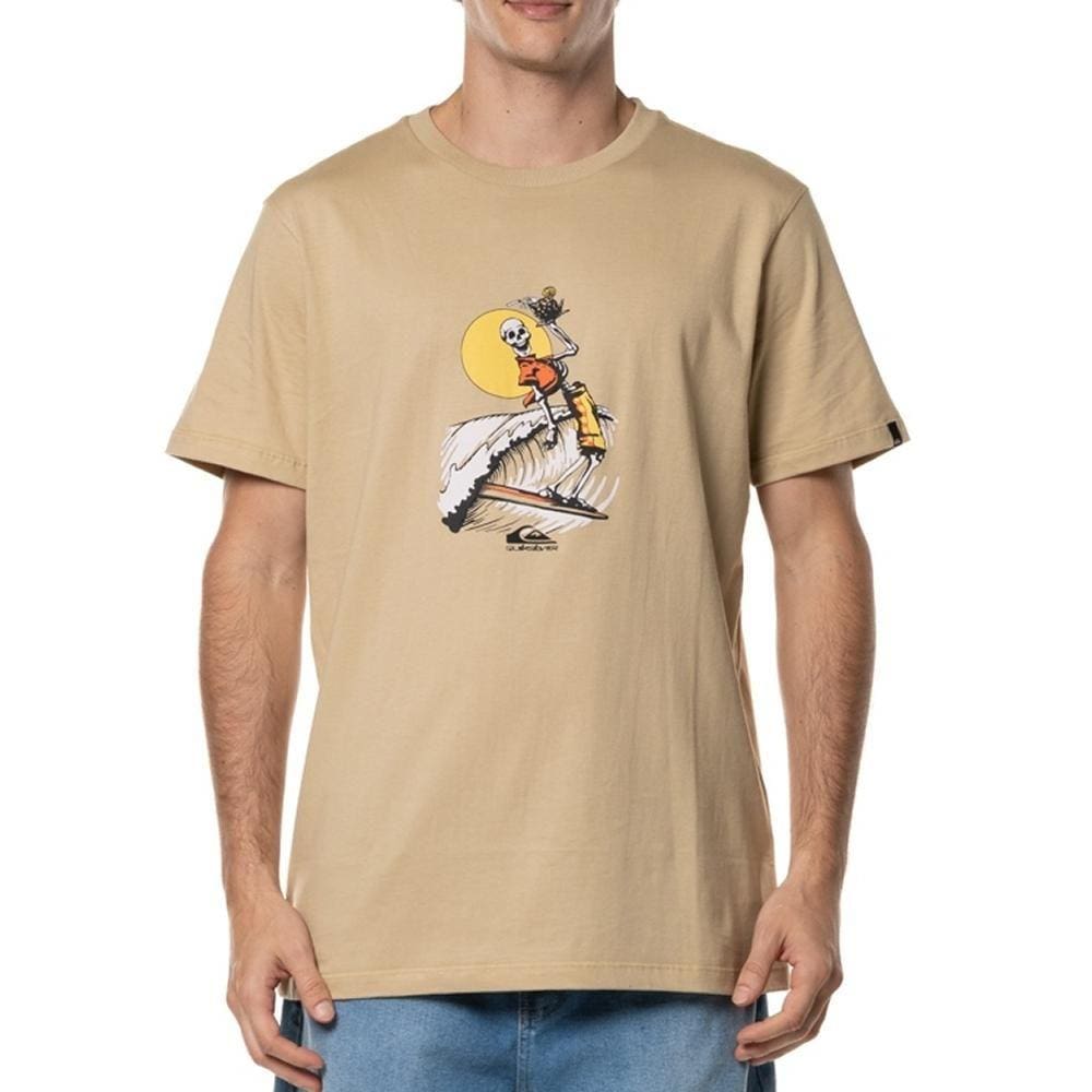 Camiseta Quiksilver Neverending Surf WT24 Masculina Areia
