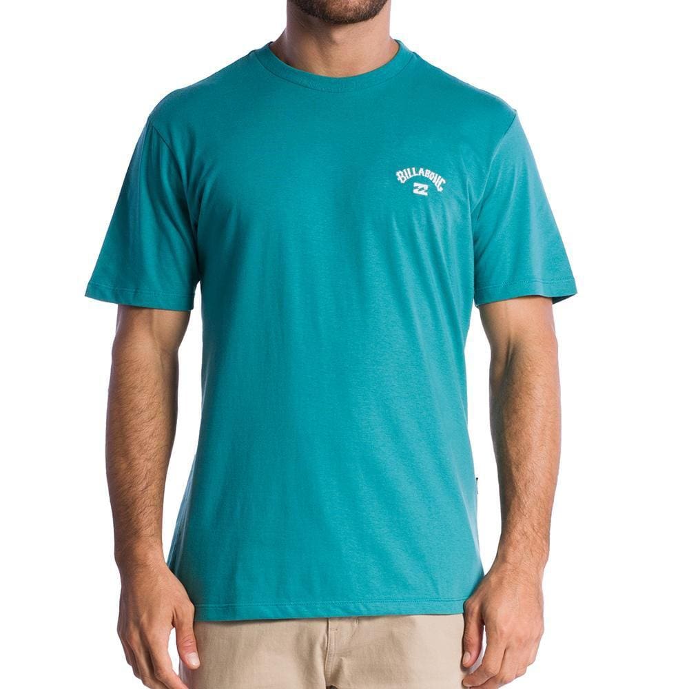 Camiseta Billabong Small Arch Emb. SM24 Masculina Petróleo