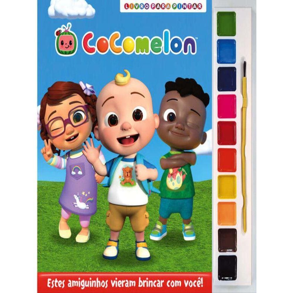 Cocomelon Livro Para Pintar Com Aquarela