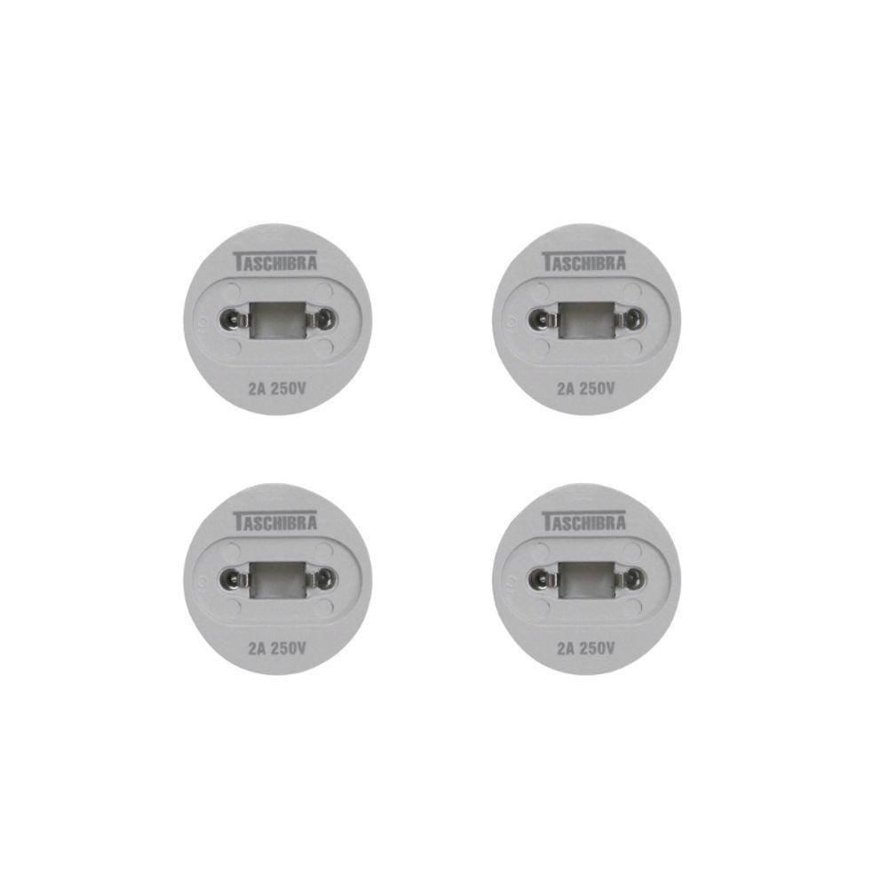 Soquete Adaptador Taschibra P/ Lâmpada Tubo Ho R17d/g13 Kit 4 Peças