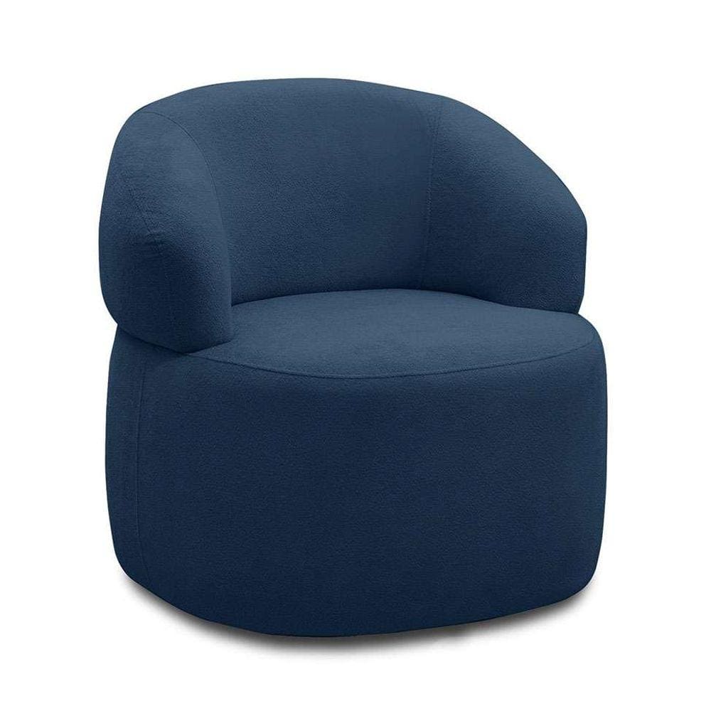 poltrona giratória carmin azul