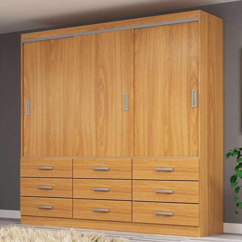 guarda-roupa casal isabela 3 pt 9 gv cinamomo