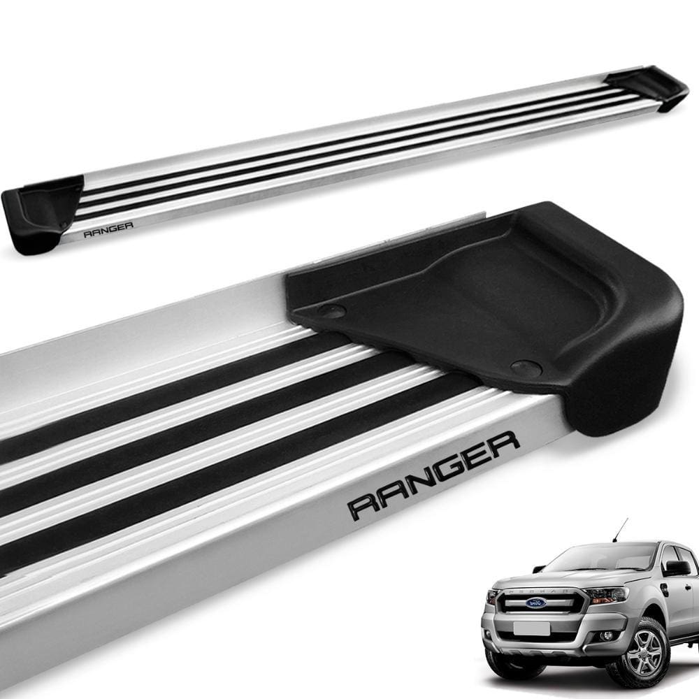 Estribo Lateral Ranger Cab. Dupla 2013 a 2023 Aluminio Natural A1 Gtnox