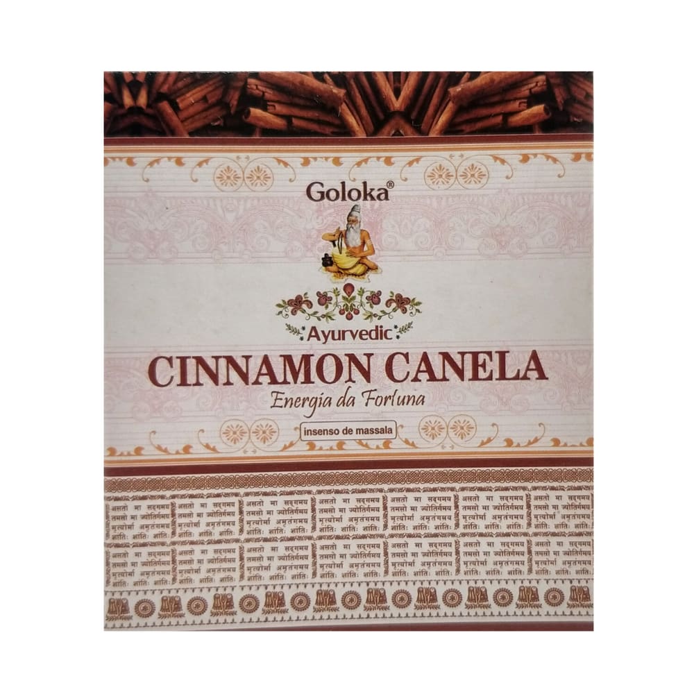 Incenso Cone Cascata com Fragrância de Canela