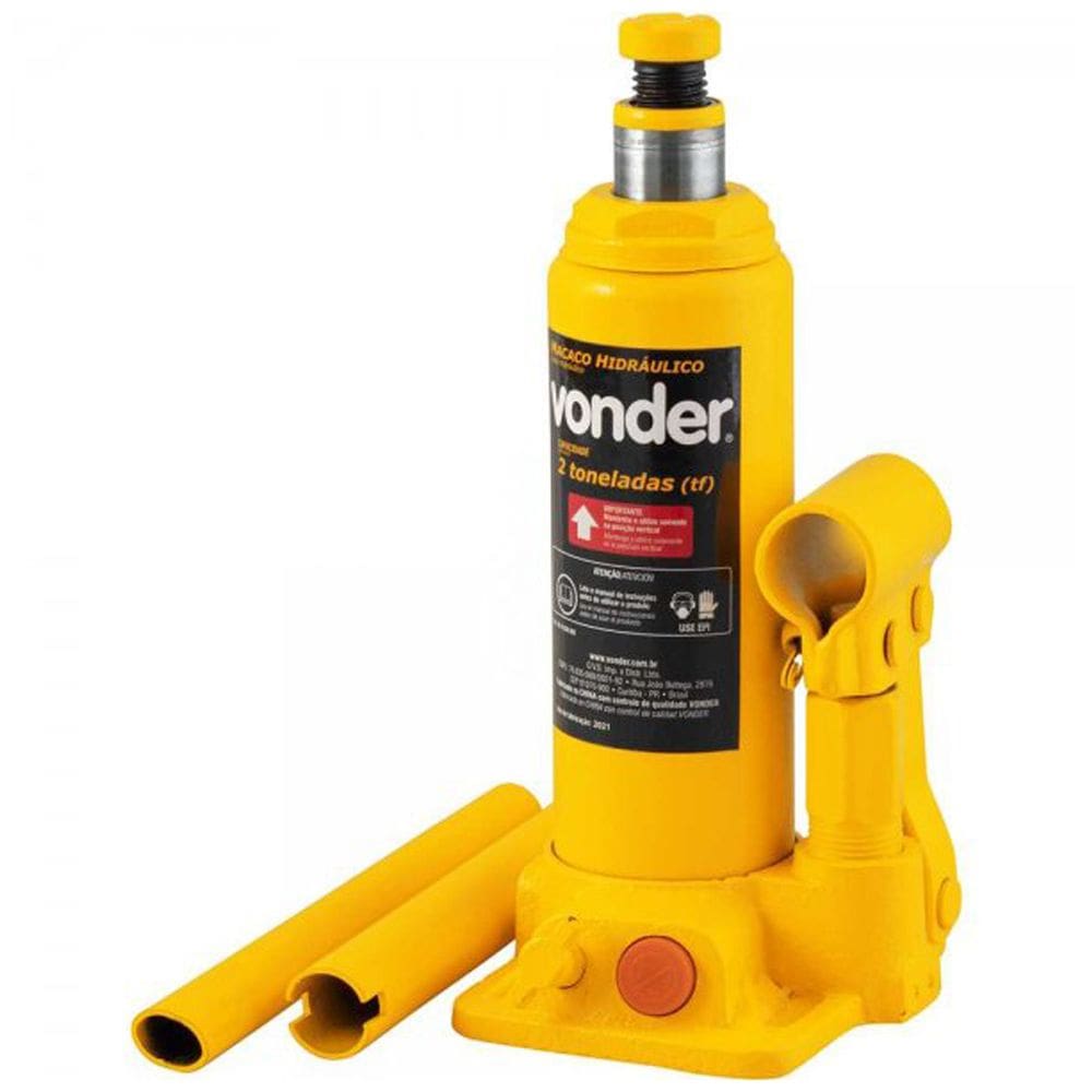 Macaco Hidraulico Garrafa 2 Toneladas Vonder Haste 181-345mm