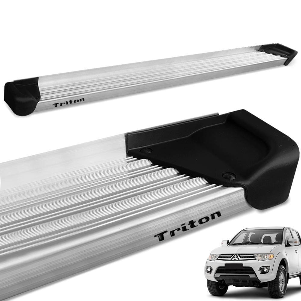 Estribo Lateral L200 Triton 2008 a 2018 Aluminio Natural A3