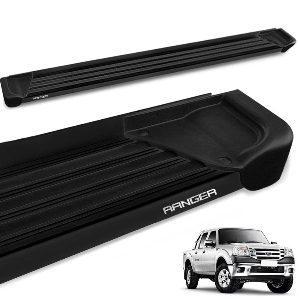 Estribo Lateral Ranger Cab. Dupla 1998 a 2012 Aluminio Preto A1 Gtnox