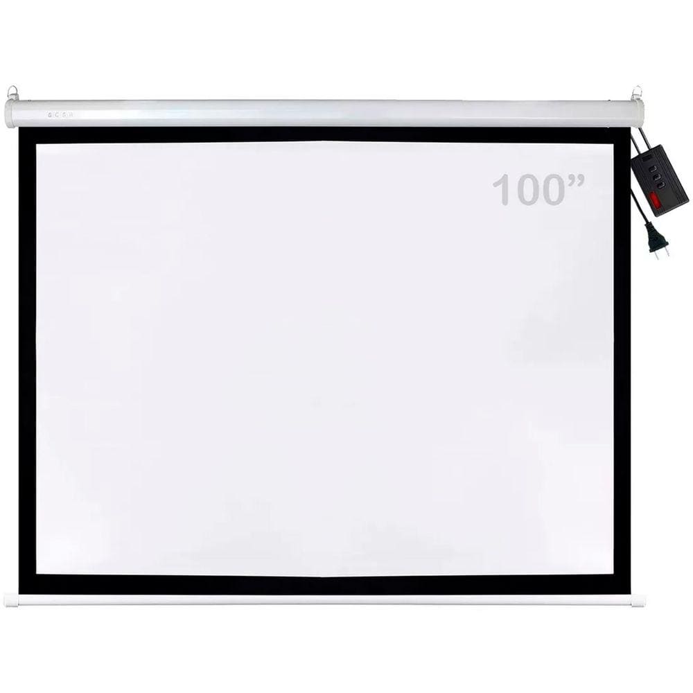 Tela Csr 100`` Elétrica 110v Com Controle Remoto