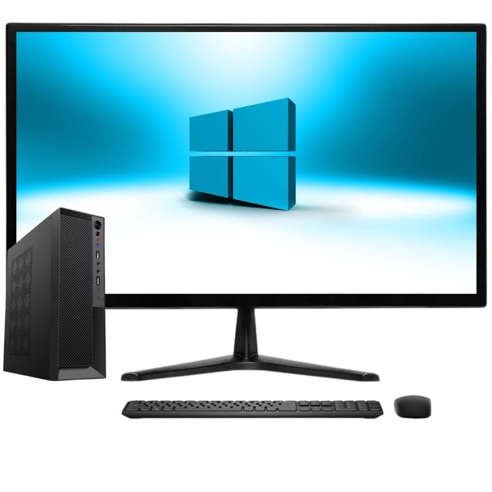 Computador Completo Compacto Intel Core i5, 16GB de memória, SSD 512GB, Windows 10, Monitor LED 24" - 3green Slim 3GS-0107