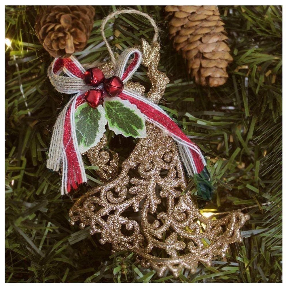 Enfeite Pendente árvore Natal Anjo Dourado 12,5cm