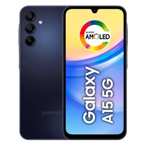 imagem-Smartphone Samsung Galaxy A15 256GB 5G 6,5 4GB RAM Câmera Tripla 50MP Selfie 13MP Dual Chip Android 14