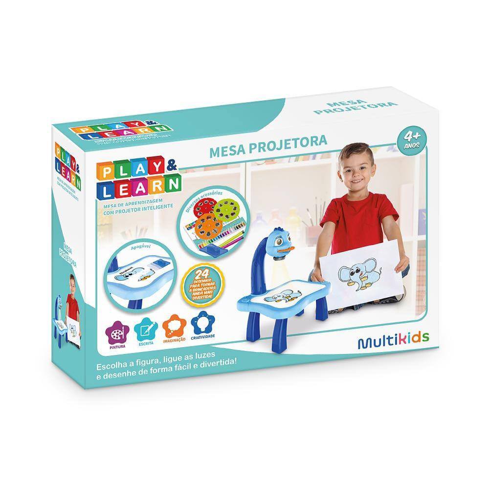 Mesa Projetora Azul Play & Learn Multikids BR1600