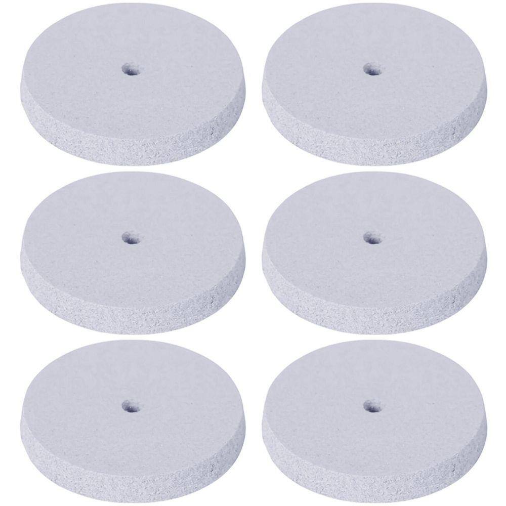 Kit 6 Rodas De Borracha 22Mm Polimento Fino Micro Retífica