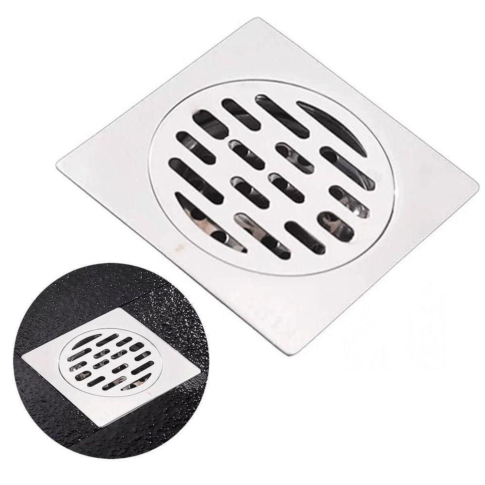Ralo Anti-Odor Elimina Mal Cheiro 10X10 Aço
