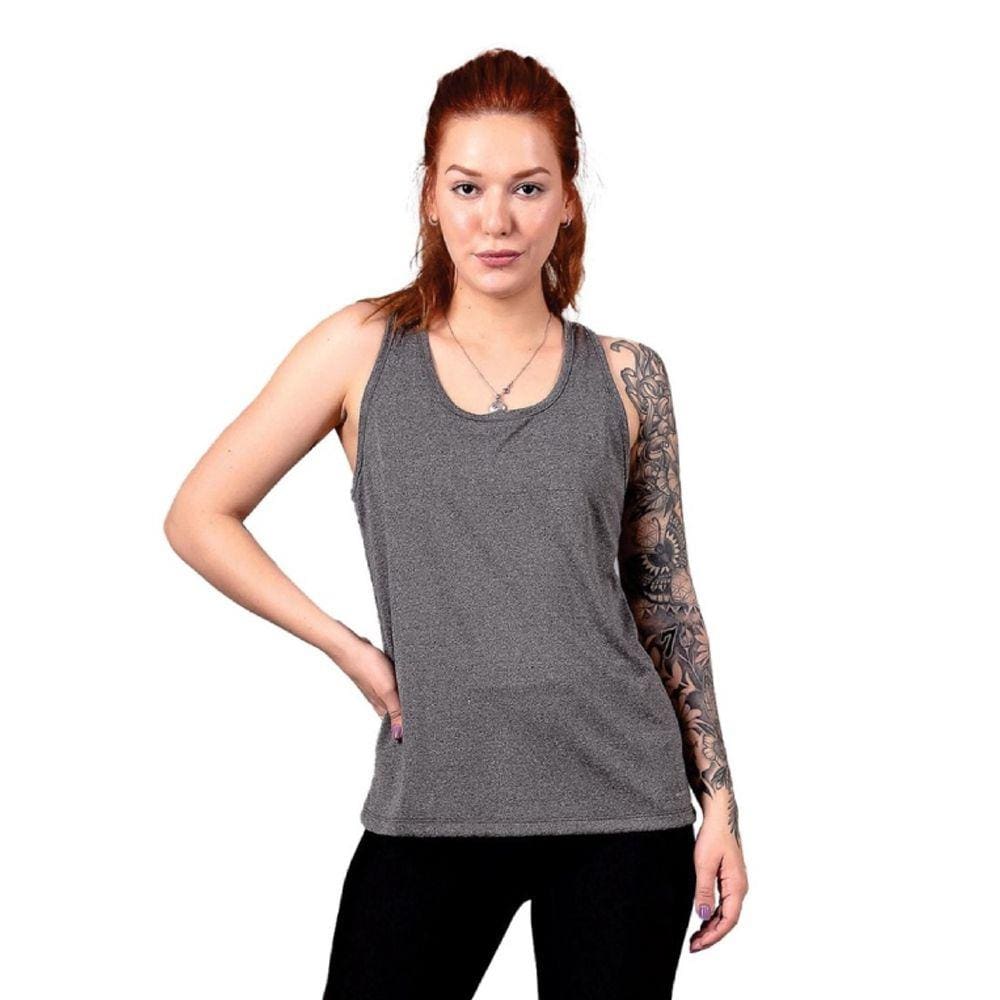 Regata Feminino Wunder Sports Cinza