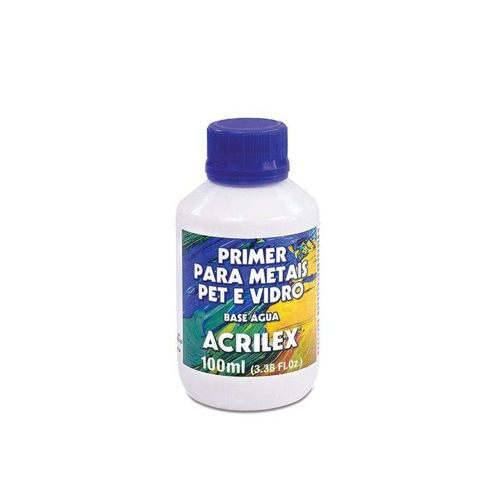 Primer Para Metais Pet E Vidros Cinza Acrilex 100 Ml