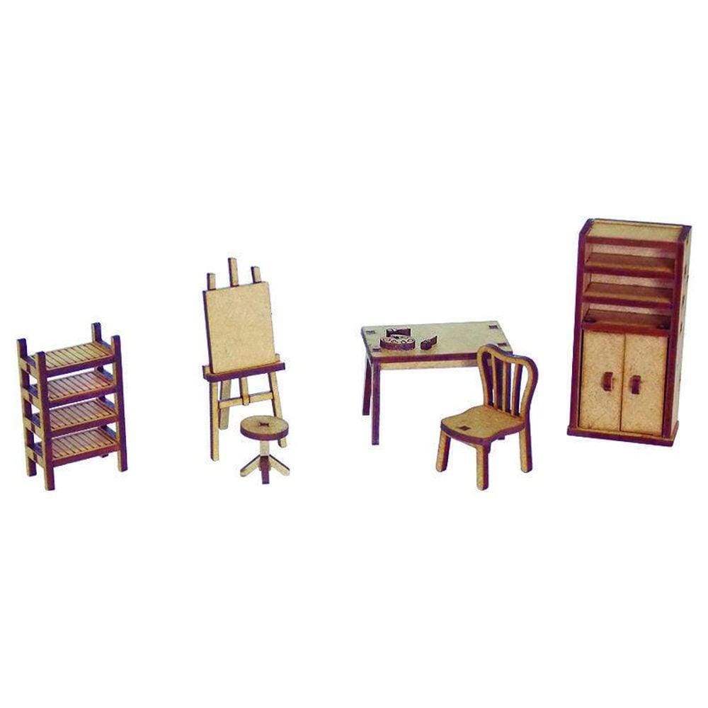Kit Miniatura Ateliê De Pintura K2015