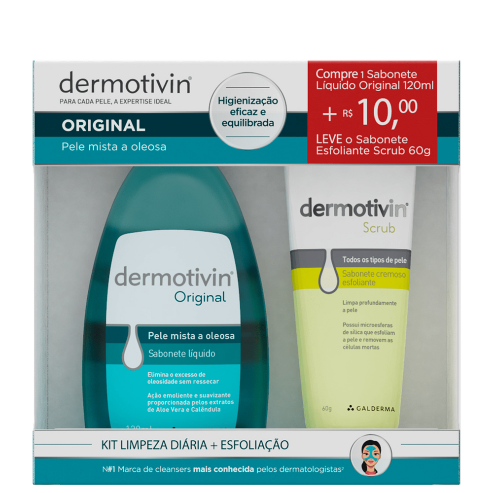Dermotivin Original - Espuma de Limpeza Facial 120ml