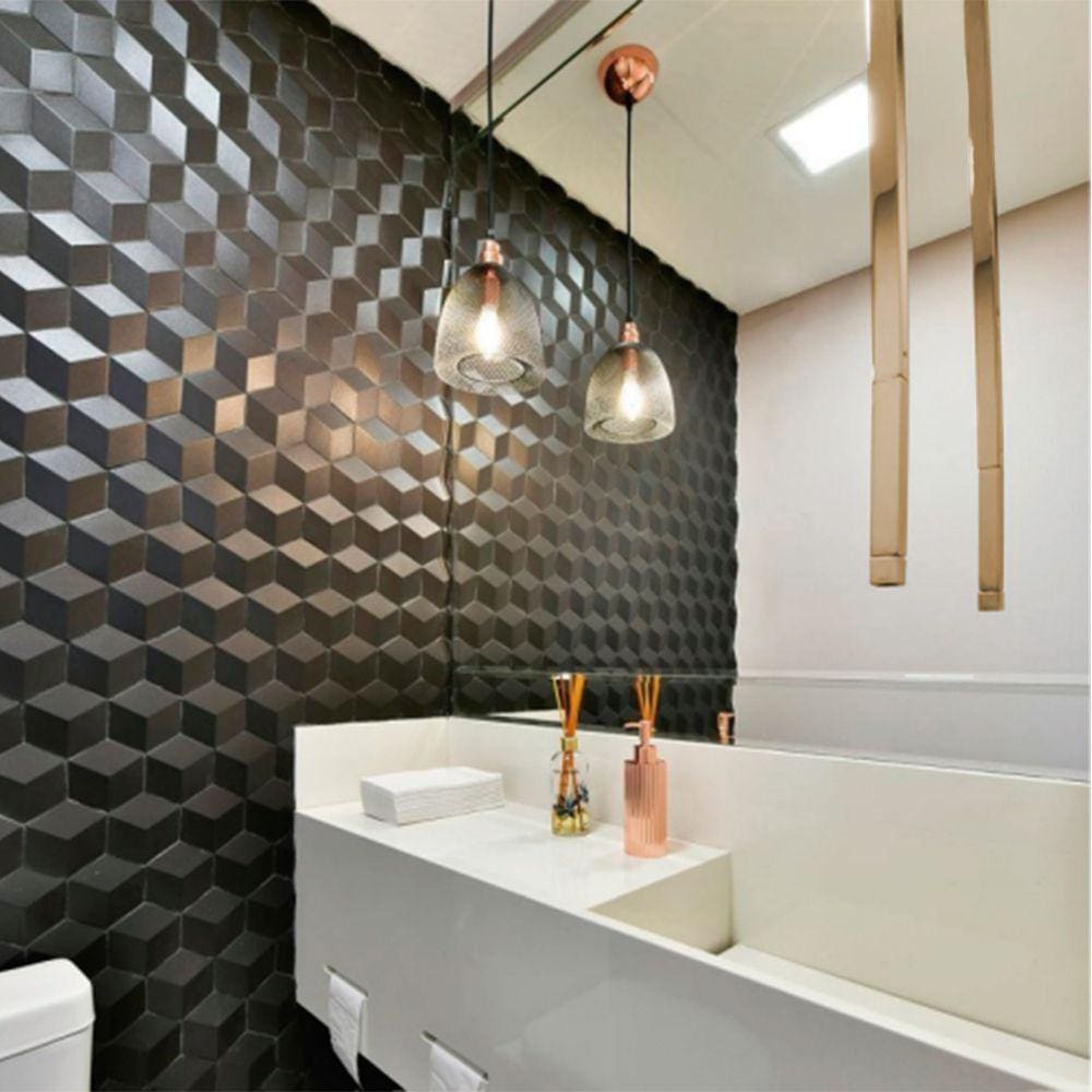 Torneira de Teto Luxo para Lavabo Banheiro 1,60 - Dourado Brilhante