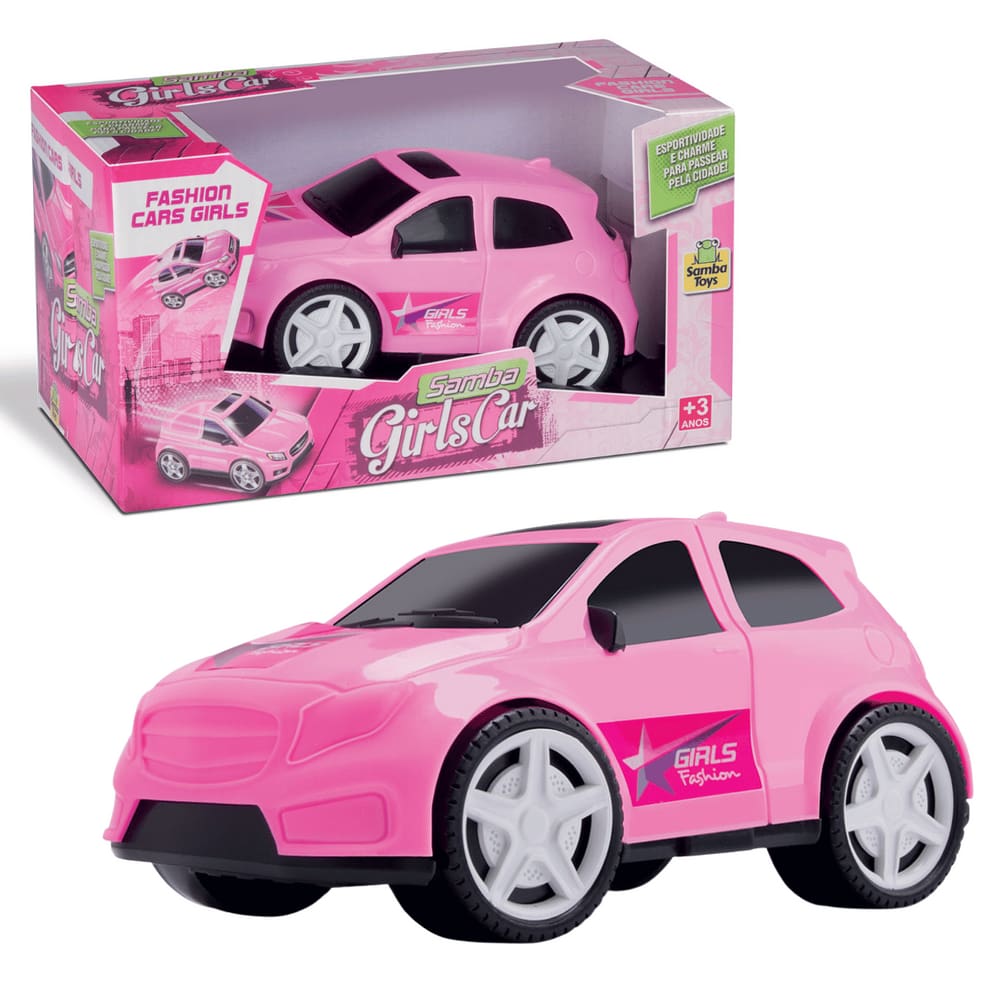 Brinquedo Menina Carro Girls Car Roda Livre Samba Toys