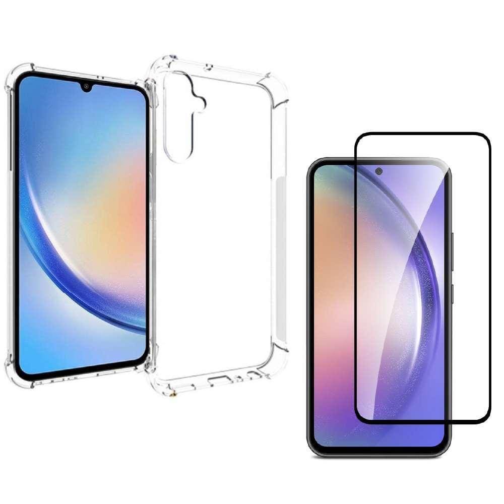 Capinha Anti Shock Para Samsung A35 + Película De Vidro 3D
