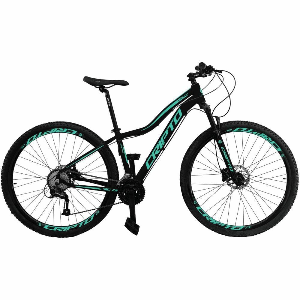 Bicicleta Aro 29 Cripto 21 Marchas Freios Disco e Suspensão