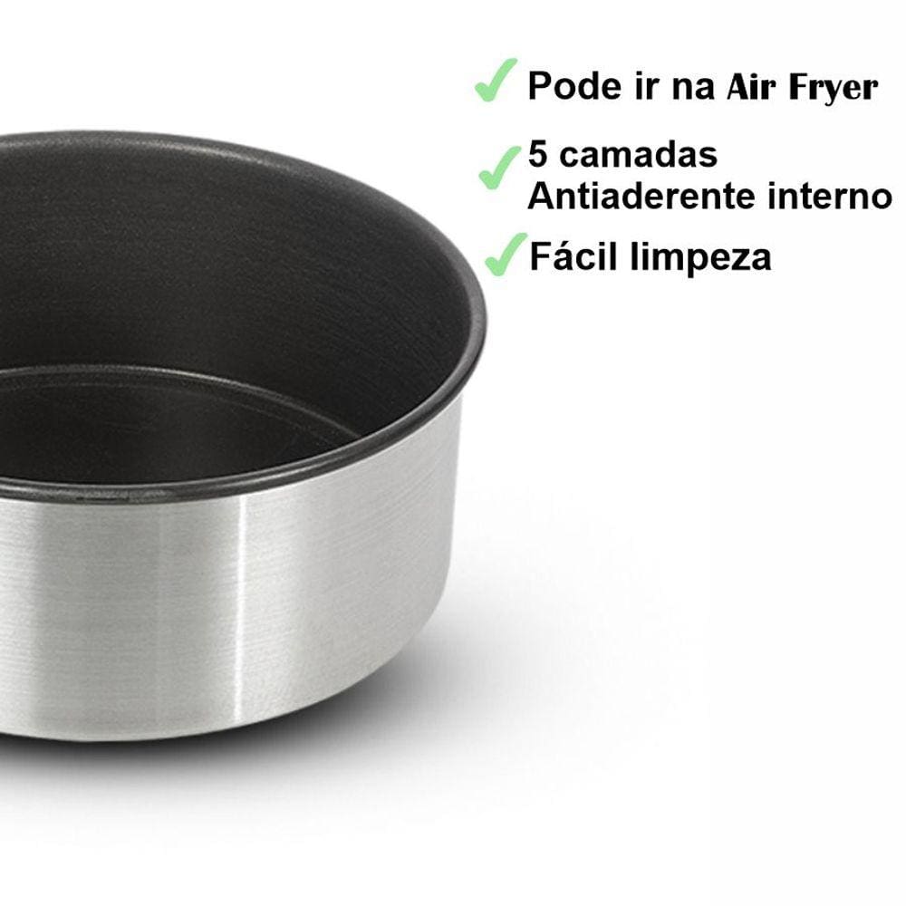 Forma Assadeira para Air Fryer Antiaderente Redonda nº15