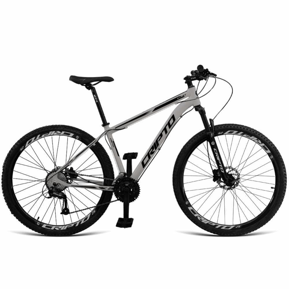 Bicicleta Aro 29 Cripto 24 Vel Freios Hidráulico E Suspensão - Prata-preto - 17” Prata-preto