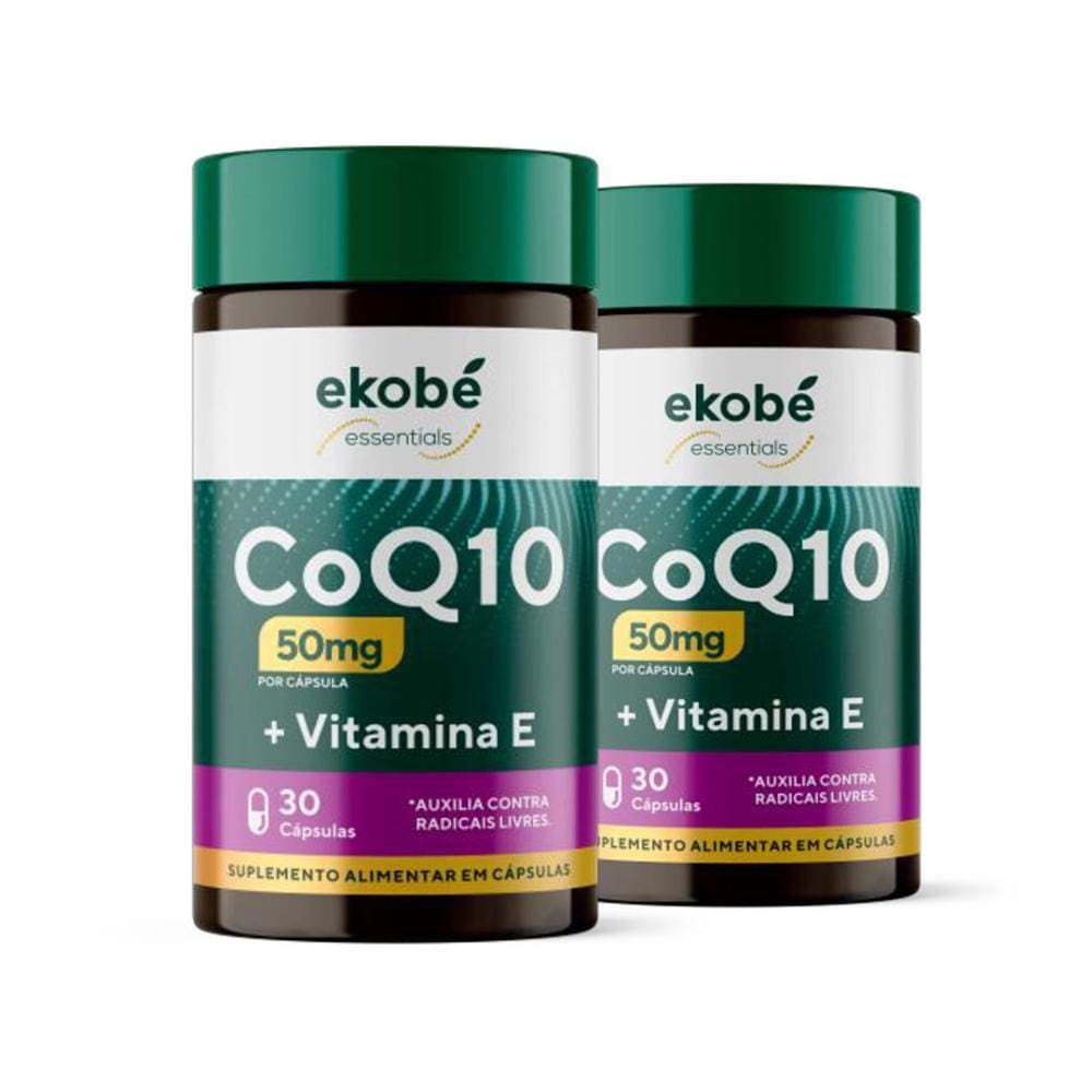 Coenzima Q10 50mg + Vitamina E 30 Cápsulas Ekobé
