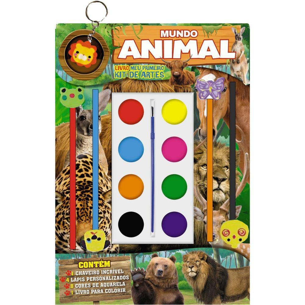 Mundo Animal Livro Meu Primeiro Kit de Artes