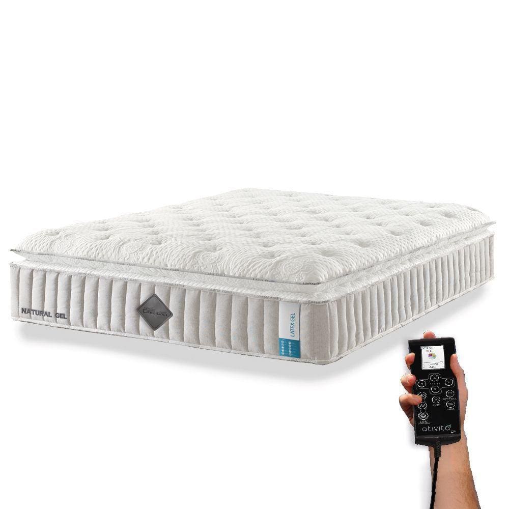 Colchão De Látex Qgel Com Cobre Queen 158x198cm