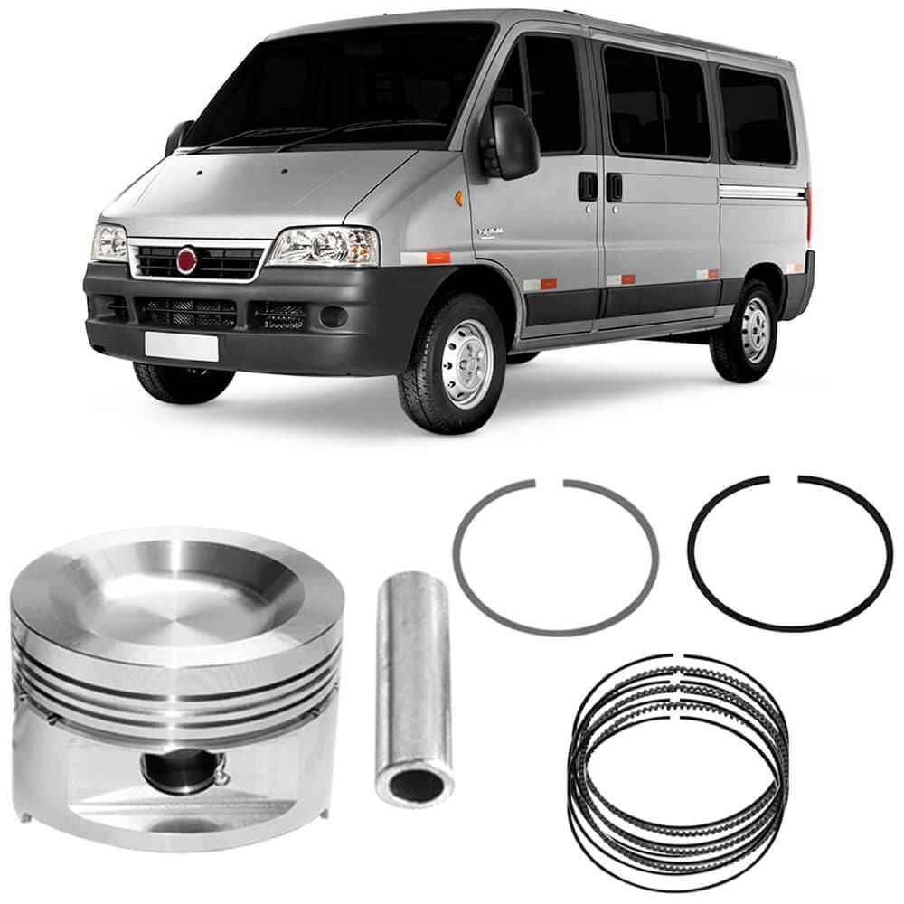 Kit Pistão Anel STD Ducato 2.3 16V 2009 a 2024 Metal Leve