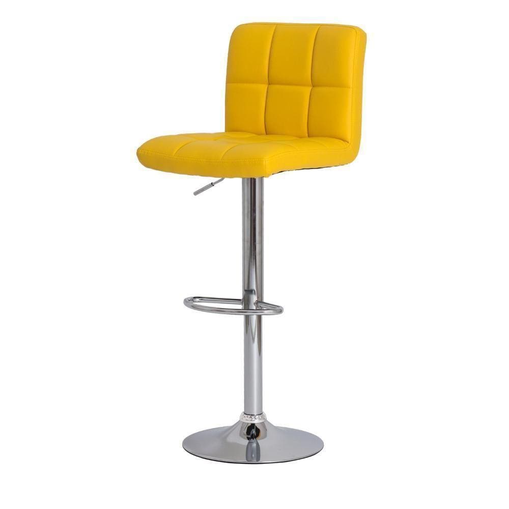 Banqueta Giratória Gomos Amarela Amarelo