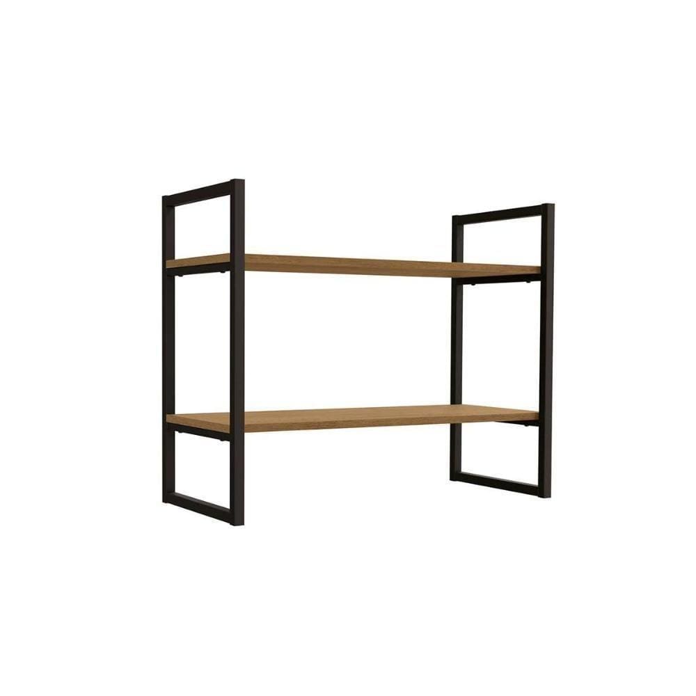 Prateleira De Quarto Industrial Li008 Freijo-preto - Kappesberg