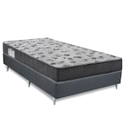 Cama box e Colchão ISO 100 D33 Casal(138x188)-Ortobom