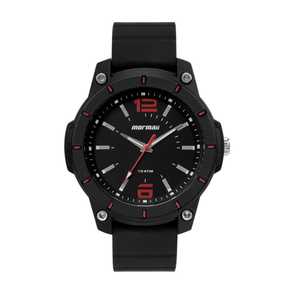 Relógio Mormaii Masculino Ref: Mo2035lf/8r Esportivo Analógico Black
