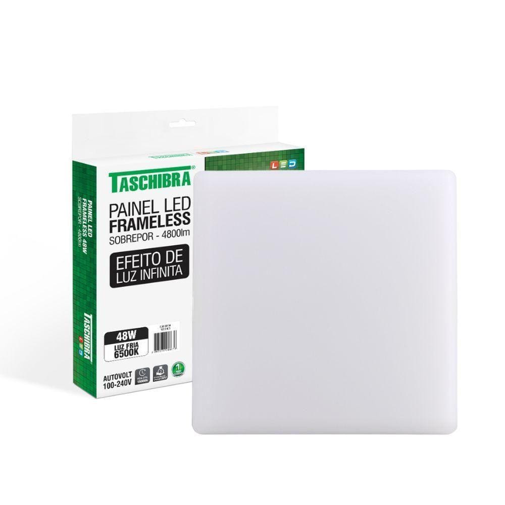 Painel De Led Taschibra Frameless Quadrado Sobrepor 48w Bivolt
