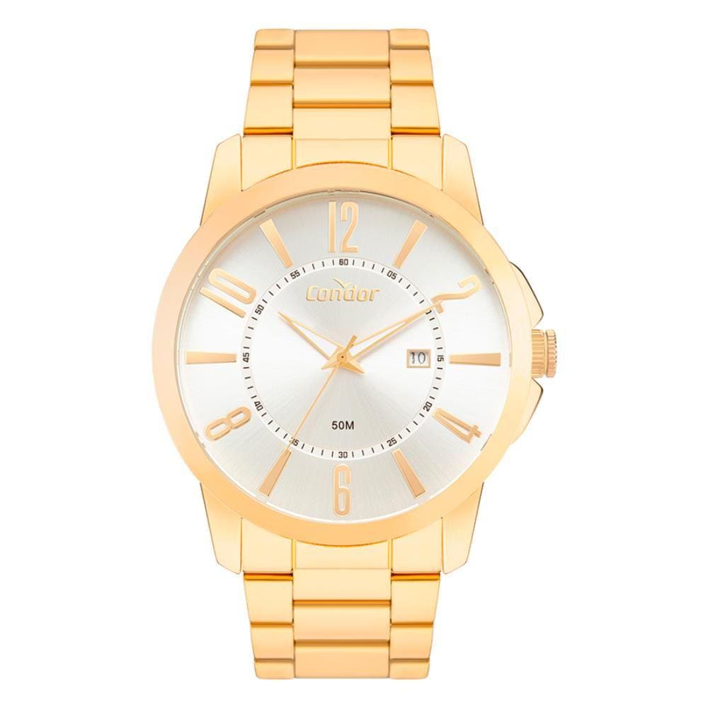 Relógio Condor Masculino Ref: Co2115mxb/4k Casual Dourado