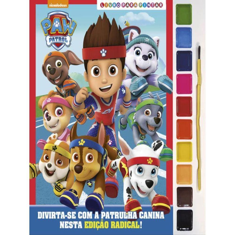 Patrulha Canina Livro Para Pintar Com Aquarela