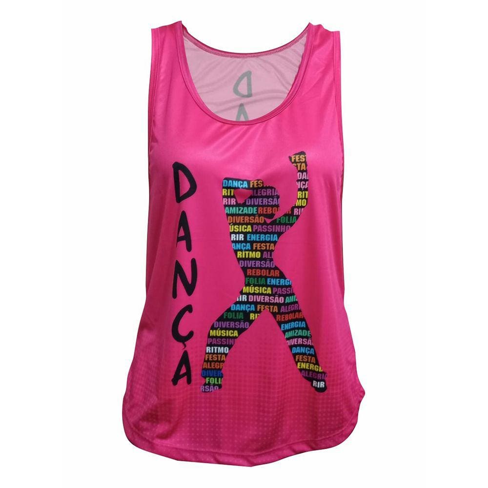 Regata Feminina Fitness Dança Ritmos Academia