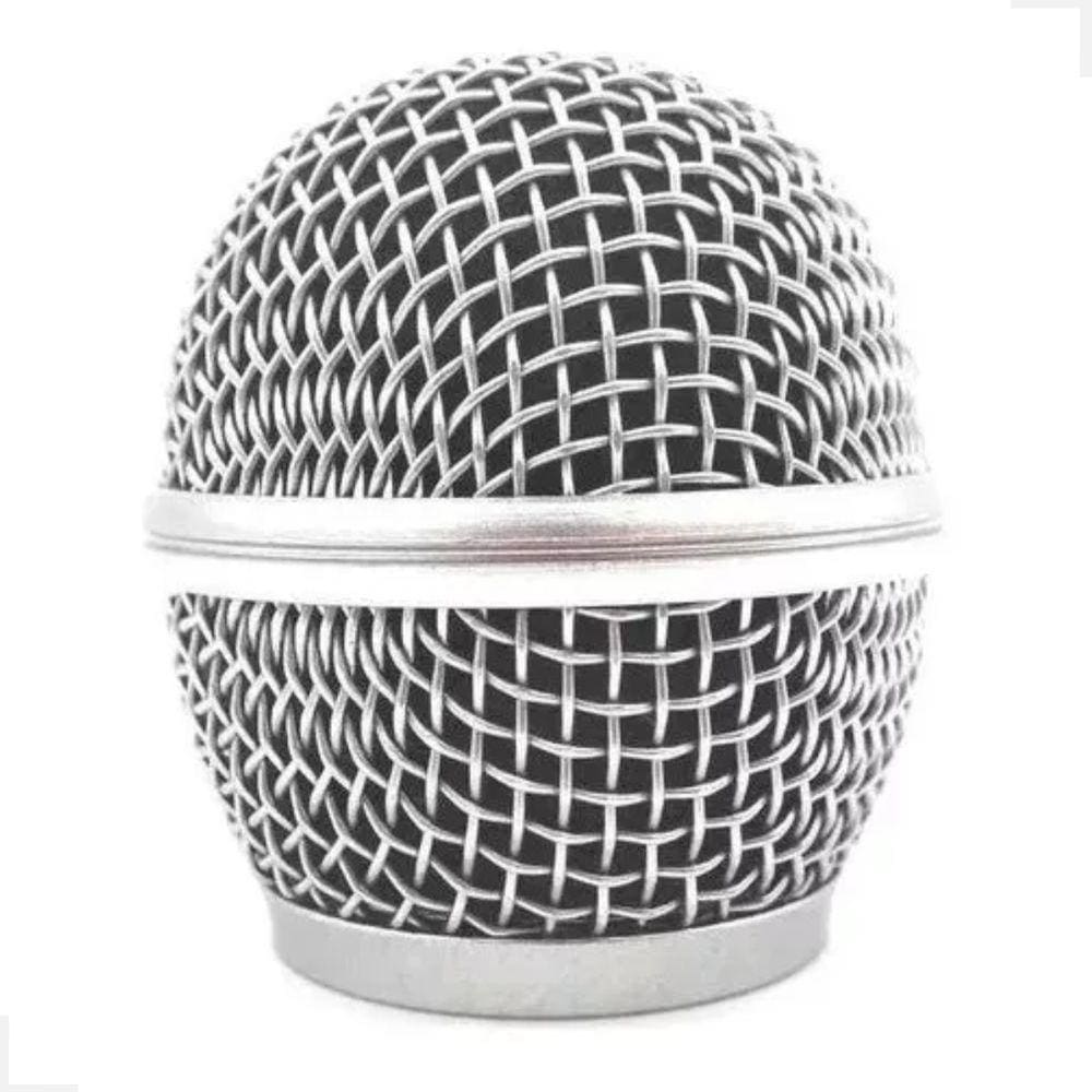 Globo Para Microfone Sem Fio Prata Mxt